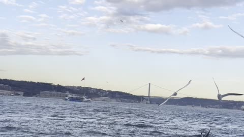 istanbul and the view of the sea and the sky