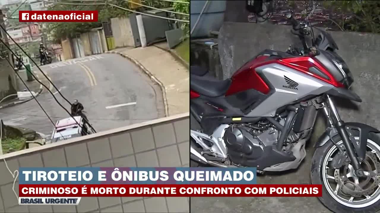 Tiroteio intenso e bandido morto