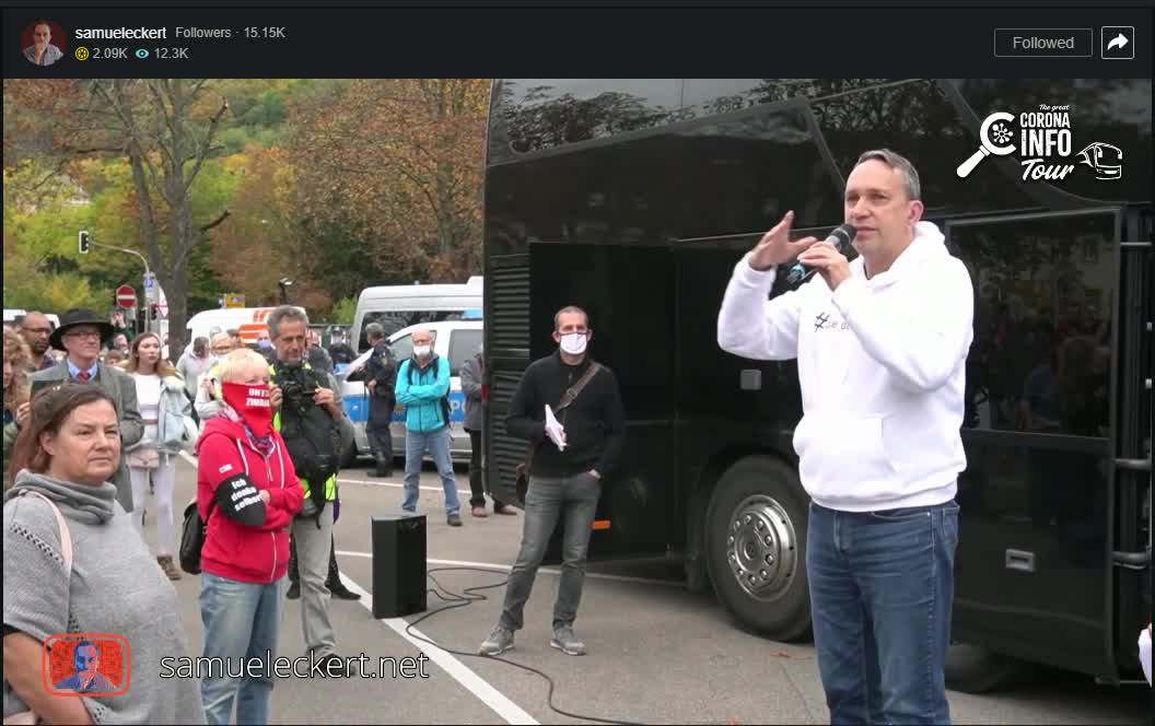 Freiburg LIVE - Polizei sammelt Personalien ein - Ralf Ludwig 22.10.2020