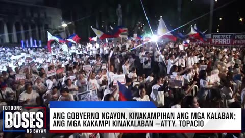 Ang gobyerno ngayon, kinakampihan ang mga kalaban —Atty. Topacio