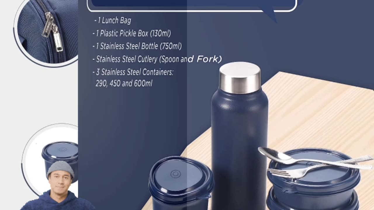 SOPL-OLIVEWARE Teso Pro Lunch Box with Insulated Bag