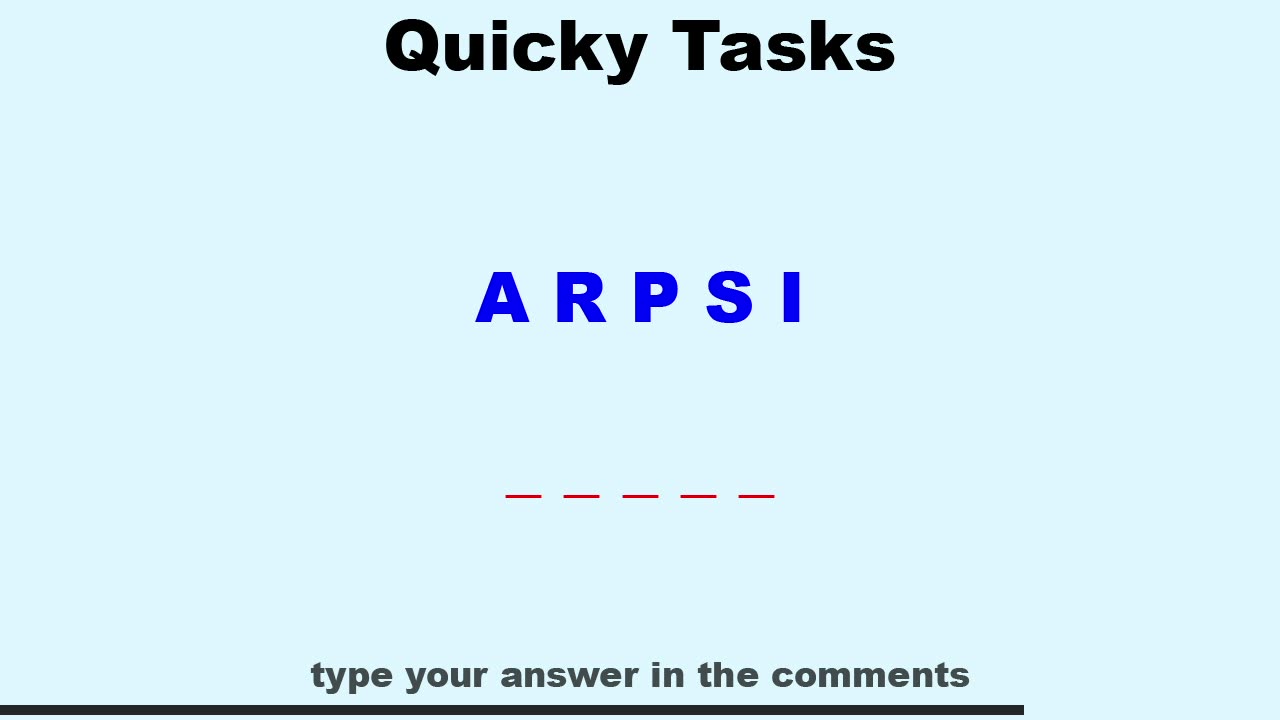 Quicky Task 4 - Word 1 - brain exercise - test, train, boost knowledge, memory, IQ
