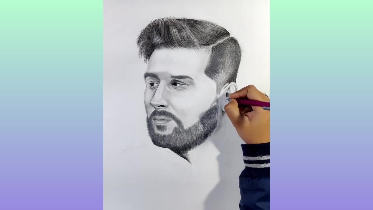 Drawing Lionel Messi _ How to draw Lionel Messi _ Pencil sketch _ Easy step by step