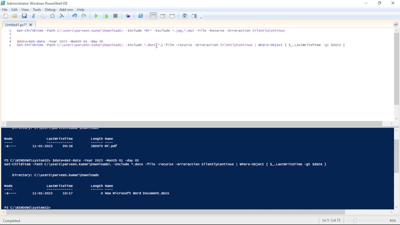 Search File with Keyword with PowerShell