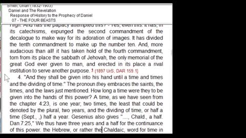 Prophecy Seminar Daniel Part 8 - October 8