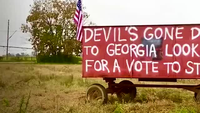 Devils gone to Georgia to steal done votes.