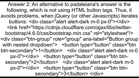 Bootstrap button groups with separators