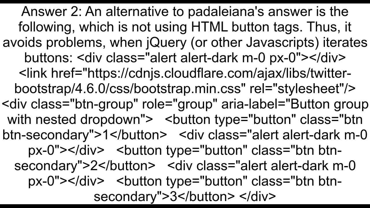 Bootstrap button groups with separators