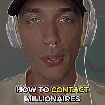 How to contact millionaires
