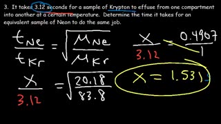 Graham's Law of Effusion Practice Problems, Examples, and Formula