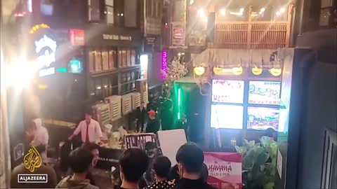 Around 50 wounded at a South Korea crowd stampede