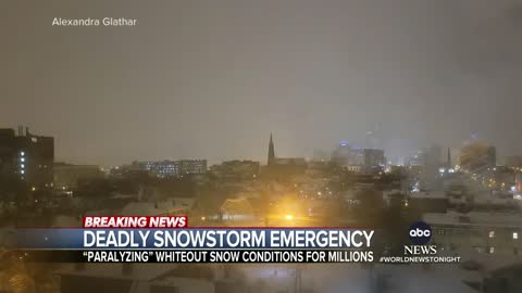 Paralyzing snow hits northeast