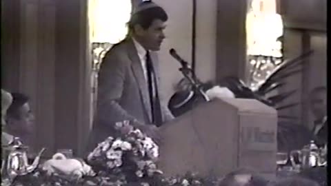 Rabbi Meir Kahane speaking at Los Angeles Marriott Hotel