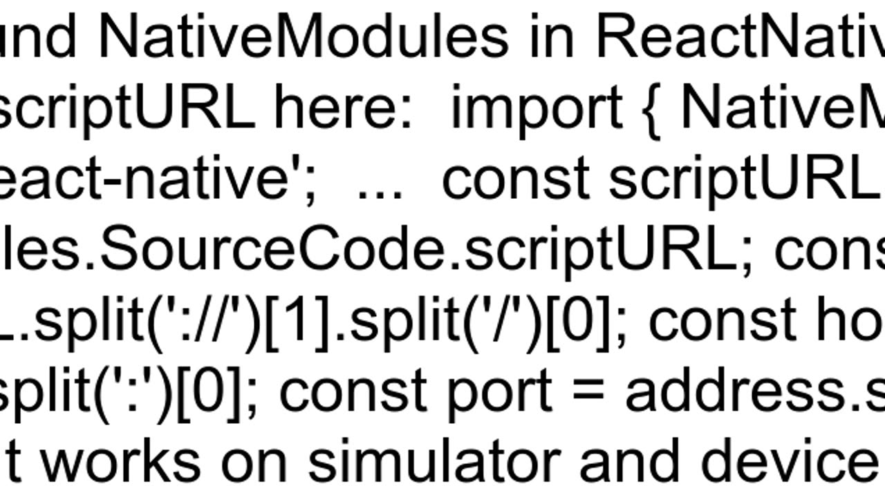 How to get React Native packager ip from JavaScript