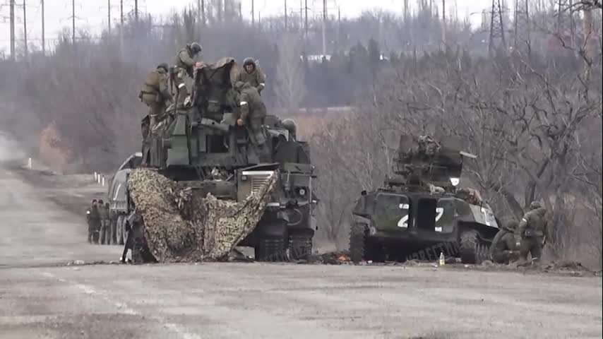 Russian equipment was under fire in Crimea