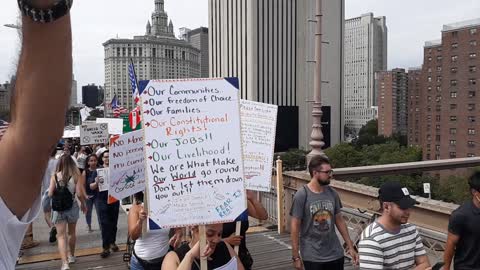 Medical Freedom March Brooklyn Bridge