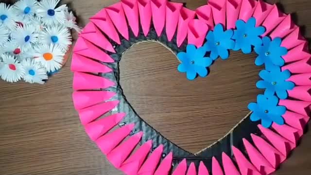 Easy 2 Wall Hanging Paper Flower Crafts DIY Home Decoration Craft Ideas @sweetcraftgallery4958