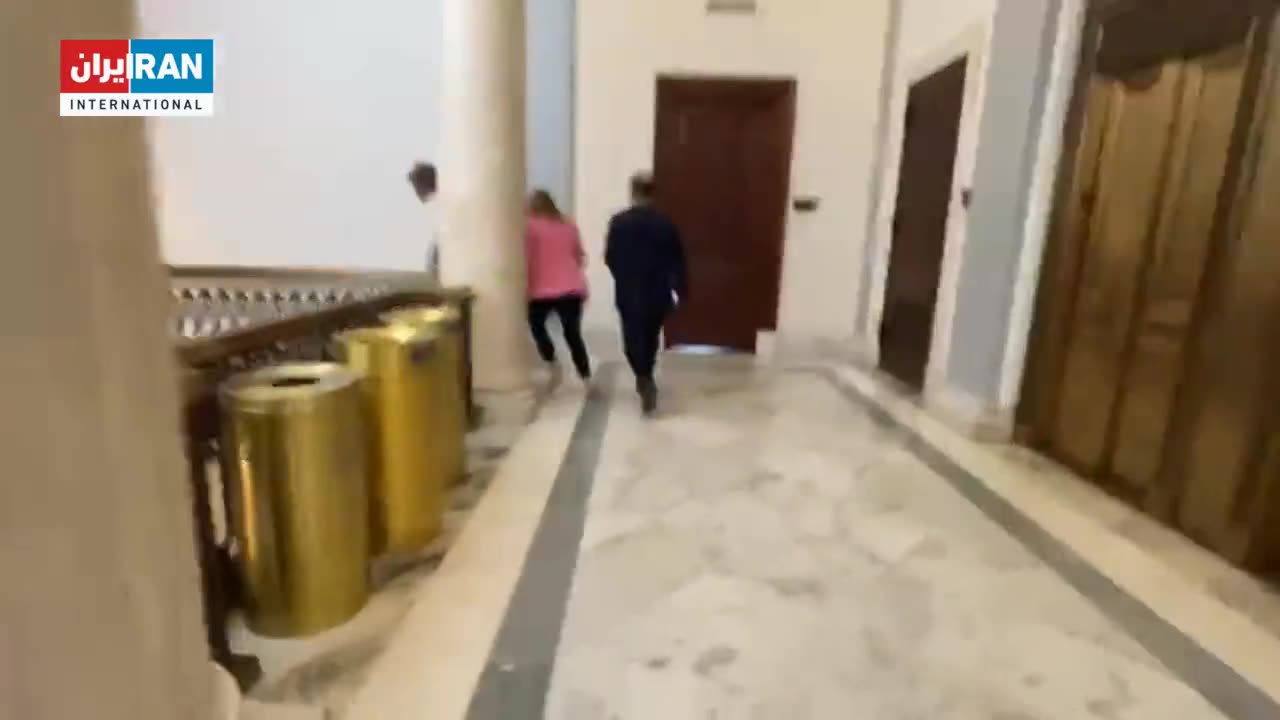 Police sweeping the Senate Office buildings at the US Capitol