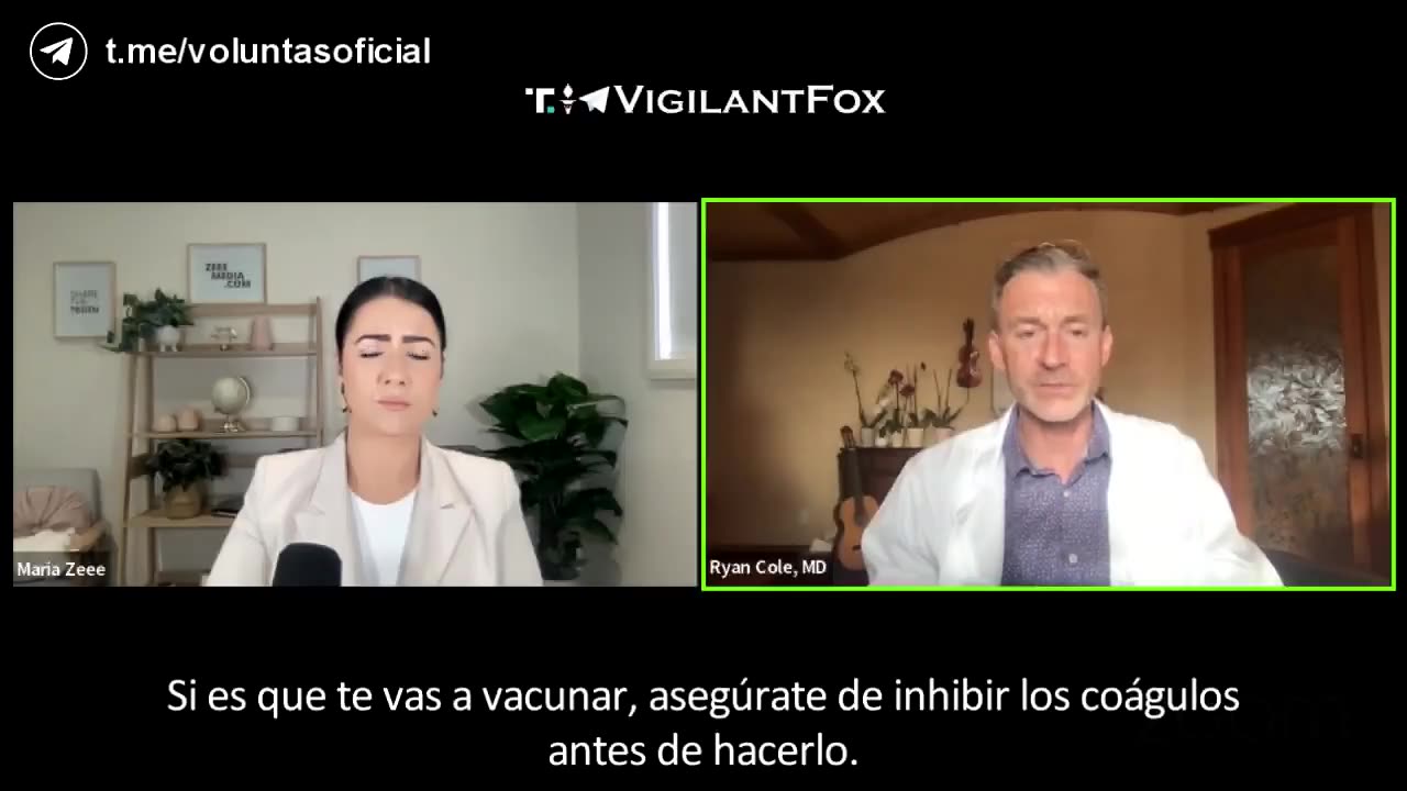 Dr. Ryan Cole No da tips para evitar coágulos de sangre en vacunados Covid 19