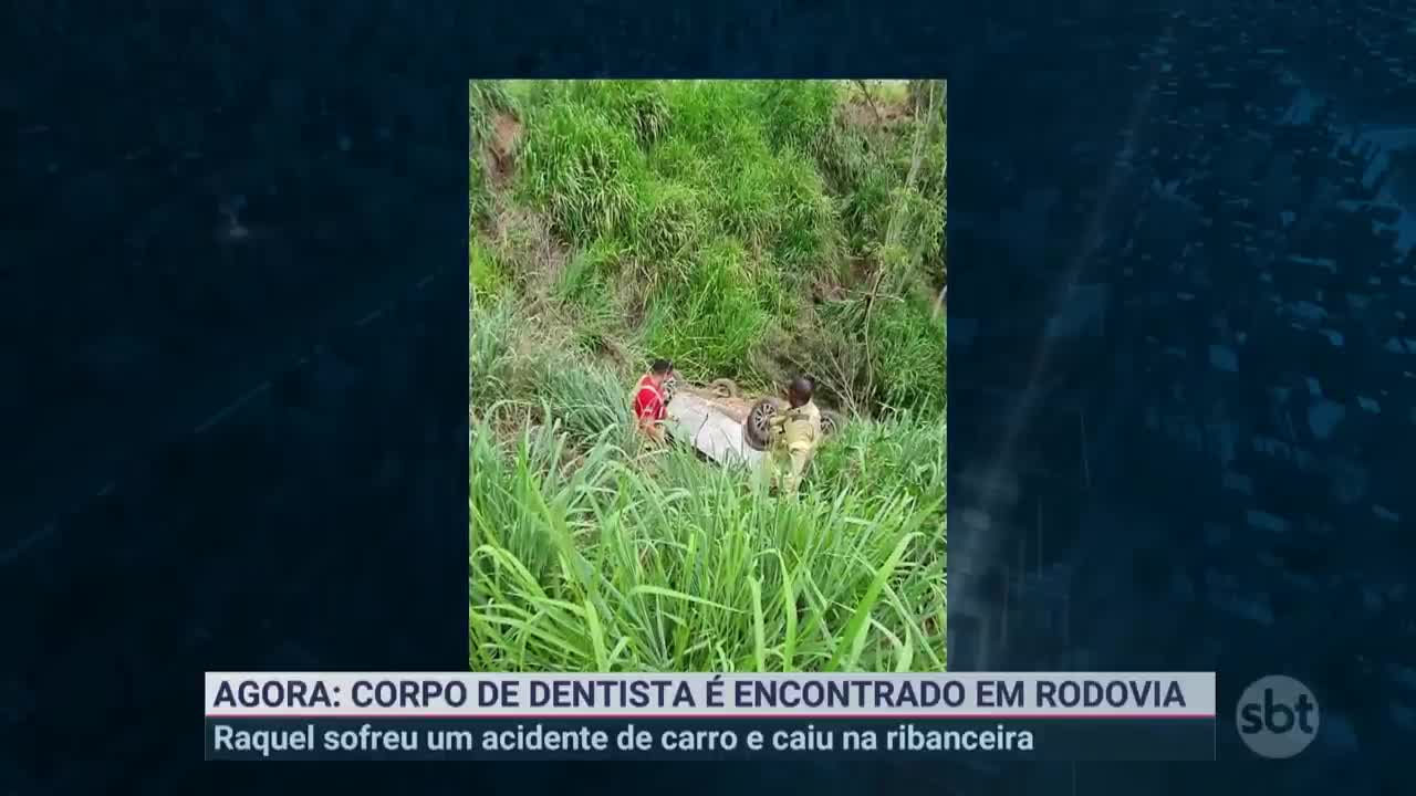 Corpo de dentista é encontrado após queda de carro em ribanceira