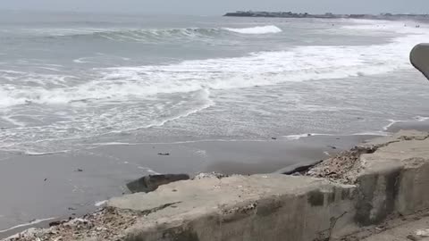 North Wall. Hampton Beach.