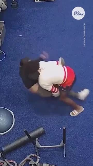 Brave woman fights of male attacker while alone at gym