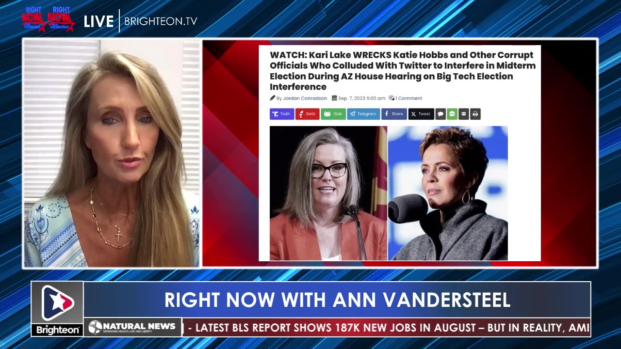 SEPTEMBER 7, 2023 RIGHT NOW W/ANN VANDERSTEEL SOLUTIONS AND WHISTLEBLOWERS