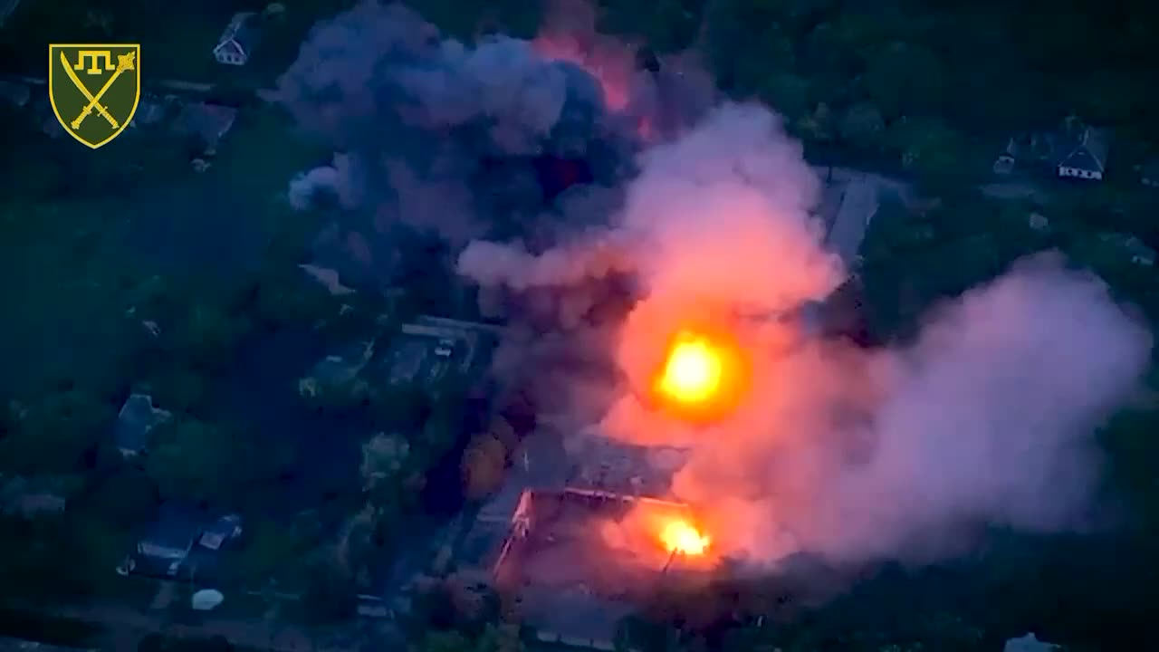 Russian Vehicle Depot Destroyed by Ukrainian Airstrikes (Tavria Region))