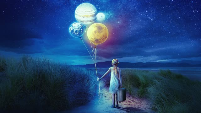 Walk with the planets - relaxing mellow piano music