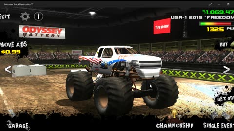 Monster Jam 2023 monster truck Monday show 9 Part 2(video game monster truck freestyle)