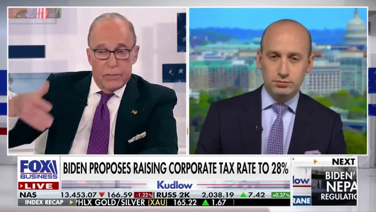 Stephen Miller on Kudlow - Tax Cuts & The Economy