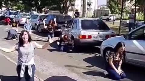 THE STREETS OF BRAZIL! People are worshipping God.