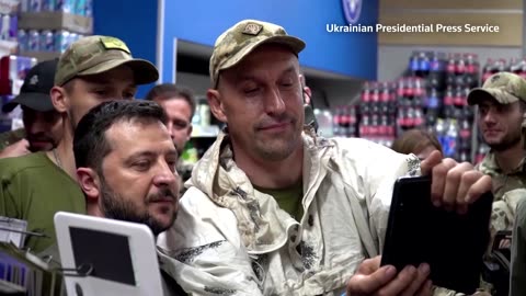 Zelenskiy meets people, troops in eastern Ukraine