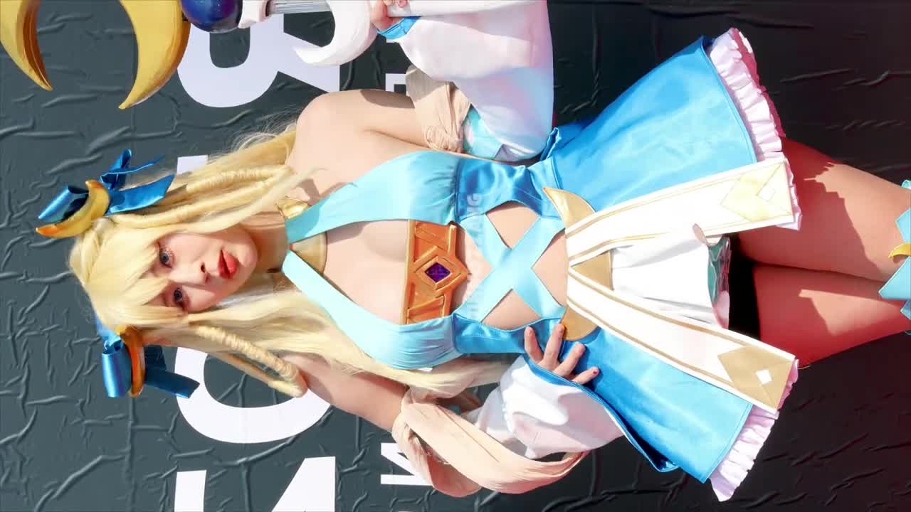 지스타 2022 코스어 란하 코스프레 루니아Z 에이르 노마스크 4K 직캠 G-star Coser Lanha Cosplay LUNIA Z Eir Nomask Fancam