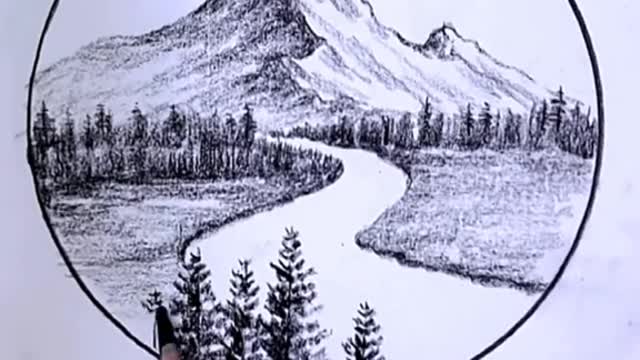 #CapCut #drawing #pencil #easy #fyp #foryou #mountain