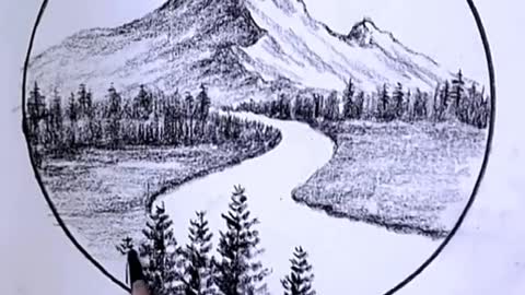 #CapCut #drawing #pencil #easy #fyp #foryou #mountain