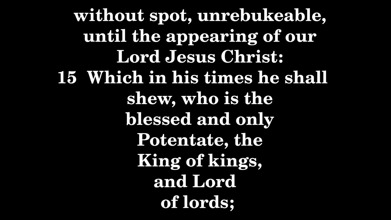 1 Timothy 6 King James version