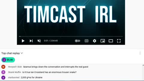 Tim Pool's chat demanding he stop ignoring 2000 Mules