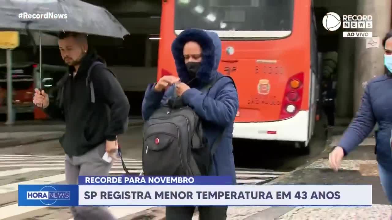 São Paulo registra a menor temperatura em 43 anos