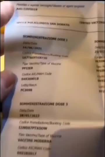 Certificato vaccinazione 5G