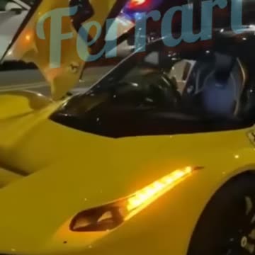 YELLOW FERRARI.