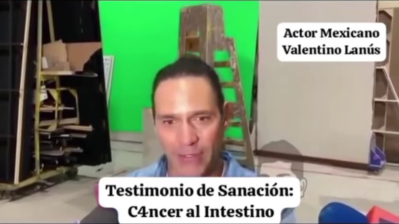 Testimonio curación cáncer de intestino, actor mexicano Valentino Lanús