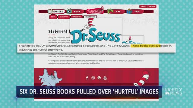 Six Dr. Seuss Books Pulled After Criticism For Racist Images NBC Nightly News