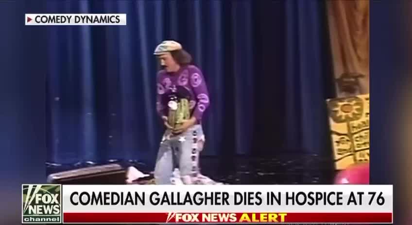 Watermelon smashing comedian Gallagher dies in hospice at 76