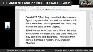 The ancient land promise of Israel of the flesh - part 2