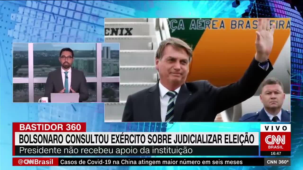 Bolsonaro consultou o Exército sobre judicializar a eleição | CNN 360º