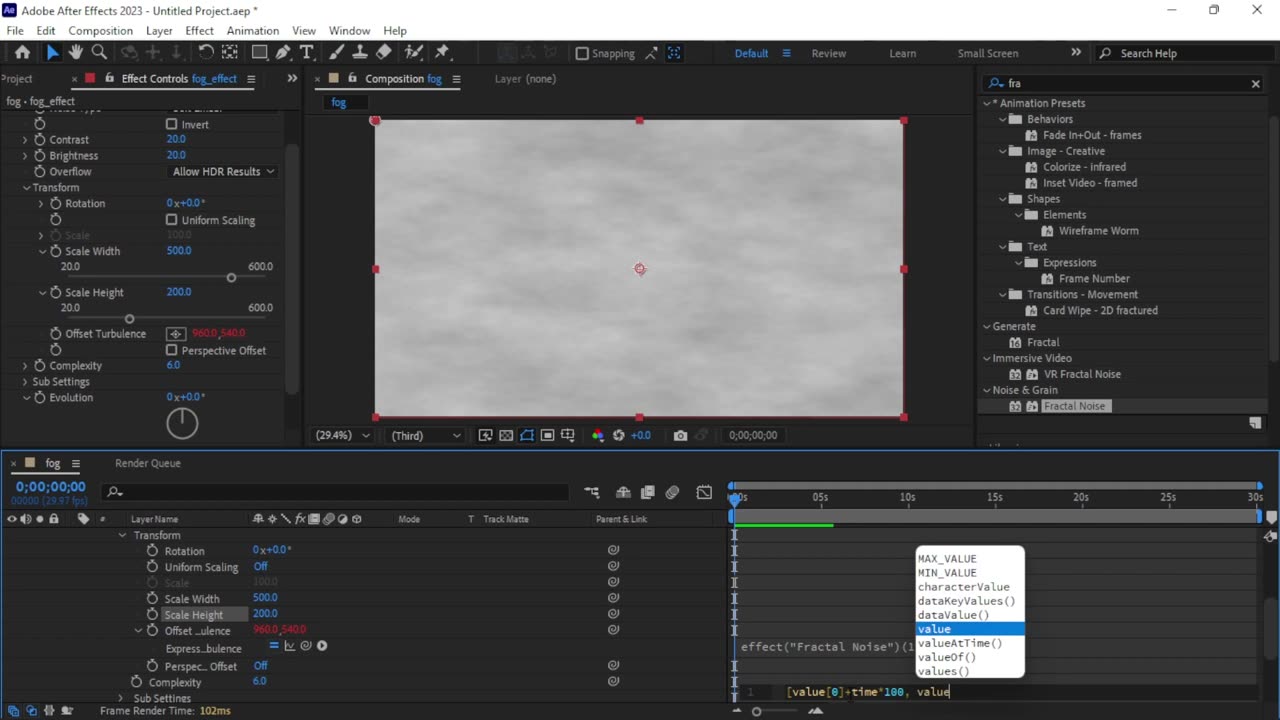 Adobe After Effects – How to Create Fog Effect