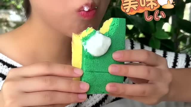 How to make a dish cloth cake