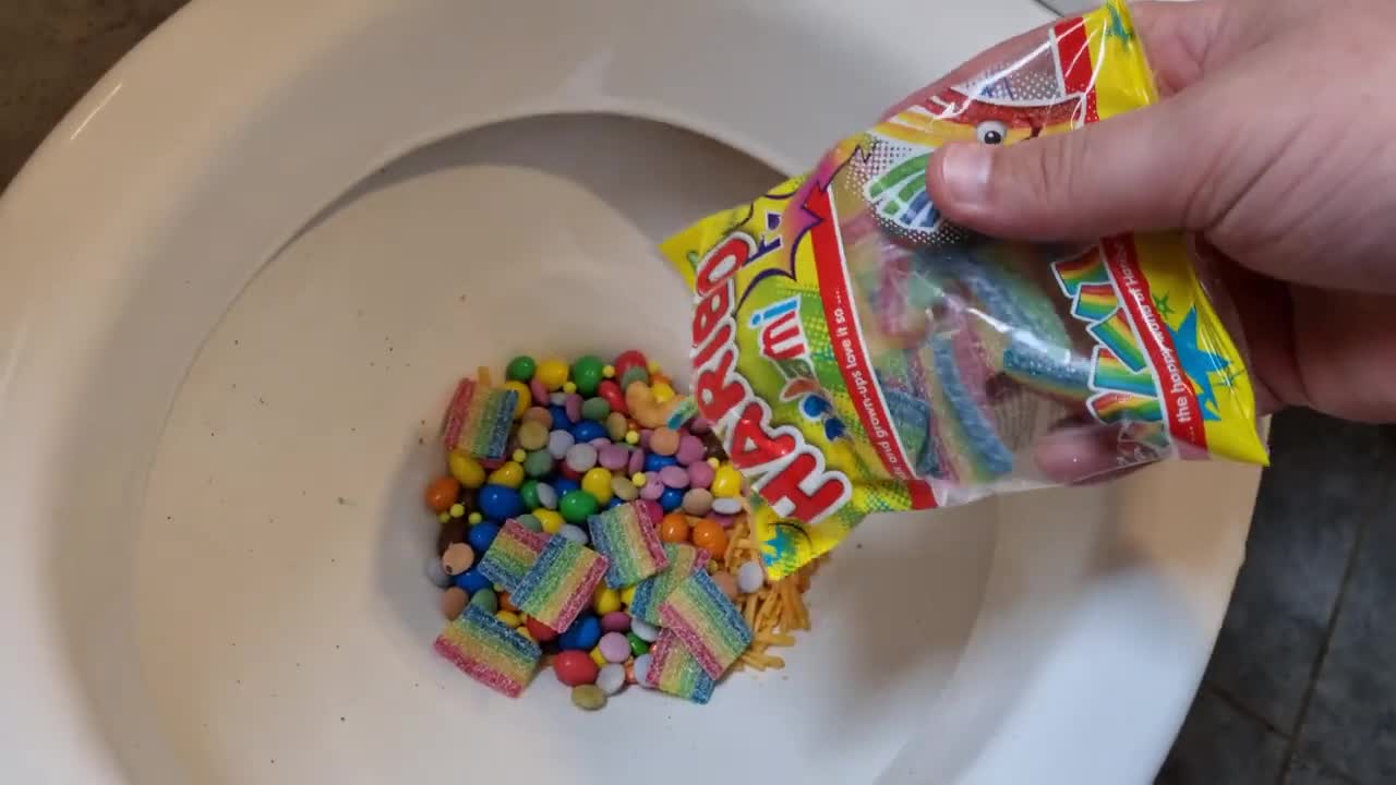 Will it Flush - Coca Cola, Fanta, Sprite, Plastic Balls, Eggs, Puppy, Candy, M&Ms, Skittles, Pool
