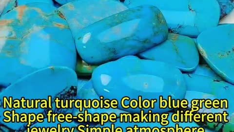 20250129-01 Natural turquoise Color blue green Shape free-shape making different jewelry Simple